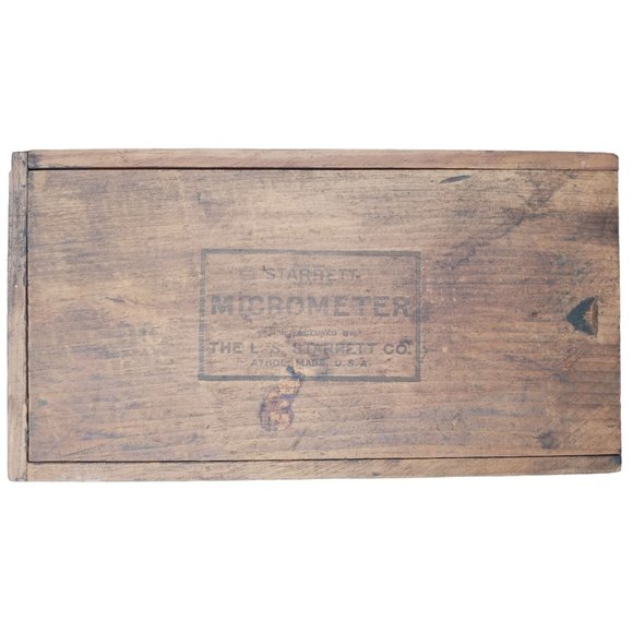 Vintage Starrett Outside Micrometer Caliper 3 inch 4" Wood Box 436 Instructions - Picture 11 of 12